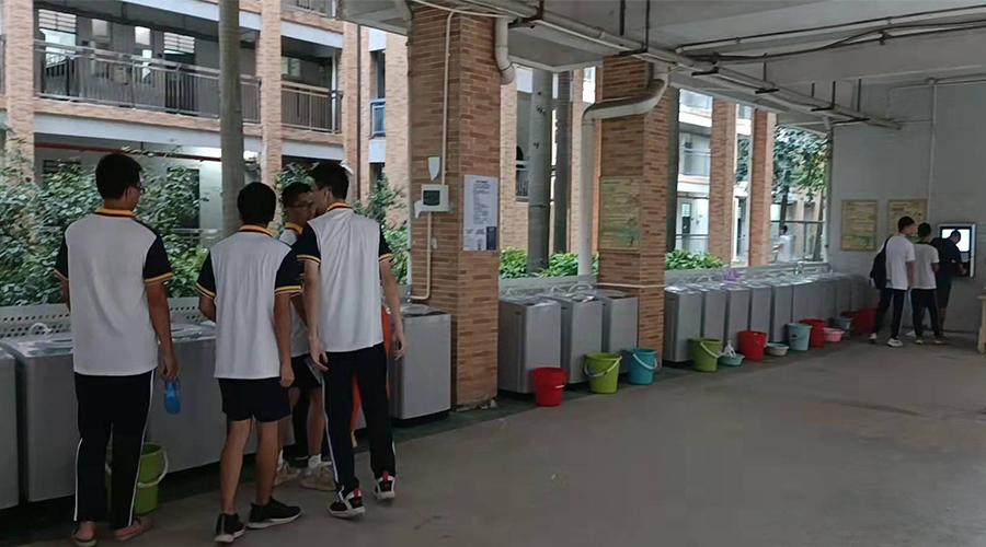 好評(píng)續(xù)單！江門一中學(xué)校持續(xù)追加共享洗衣機(jī)！