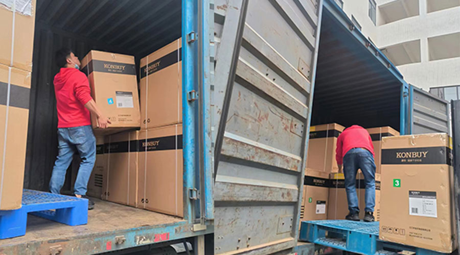 整裝待發(fā)！客戶50臺(tái)衣物烘干機(jī)裝柜完畢