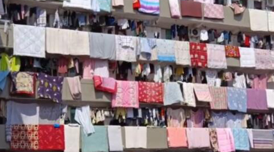 學(xué)?，F(xiàn)曬被大場面！滾筒衣服烘干機即烘即干大件棉被 便捷好用