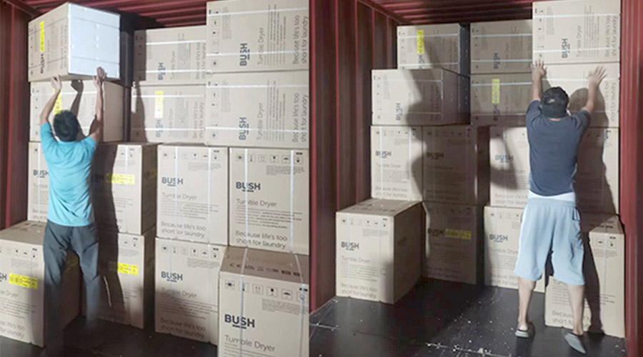 各司其職合力做好英國(guó)Argos客戶衣物烘干機(jī)出貨任務(wù)！