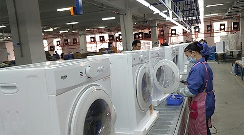 年底繁忙！金環(huán)電器全力保障英國(guó)Argos客戶滾筒干衣機(jī)生產(chǎn)